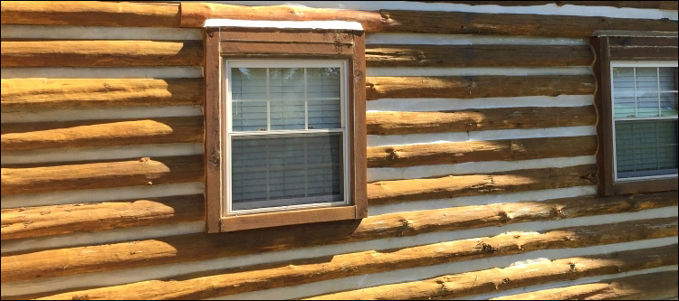 Log Home Whole Log Replacement  Dewy Rose, Georgia
