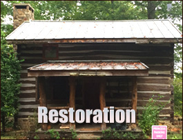 Historic Log Cabin Restoration  Elbert County, Georgia